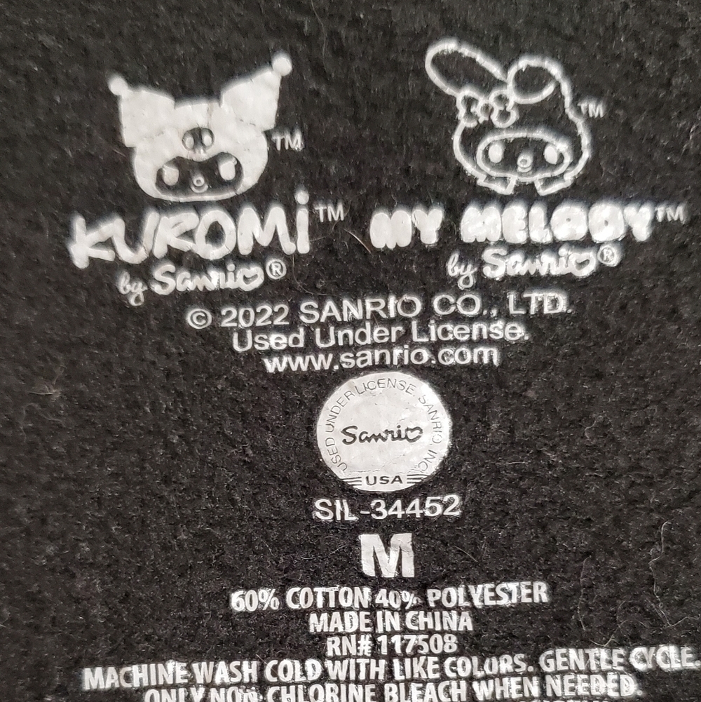 My Melody Kuromi Black Sweatshirt. SZ M - Picture 2 of 7